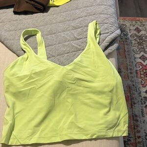 lululemon athletica Lime Green Tank Top